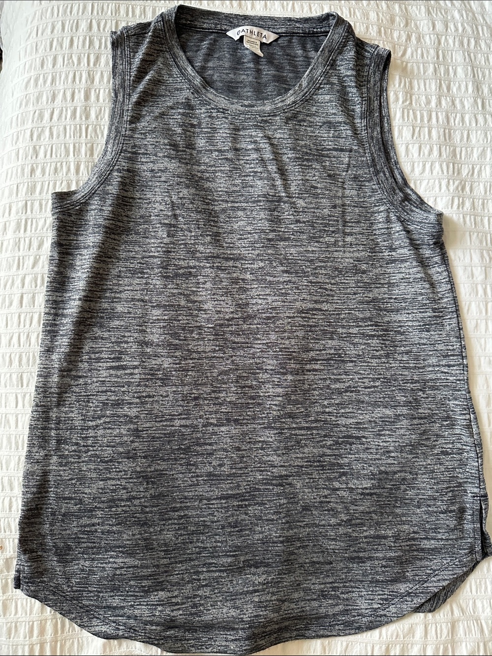 Athleta Charcoal Marled Sleeveless Tank